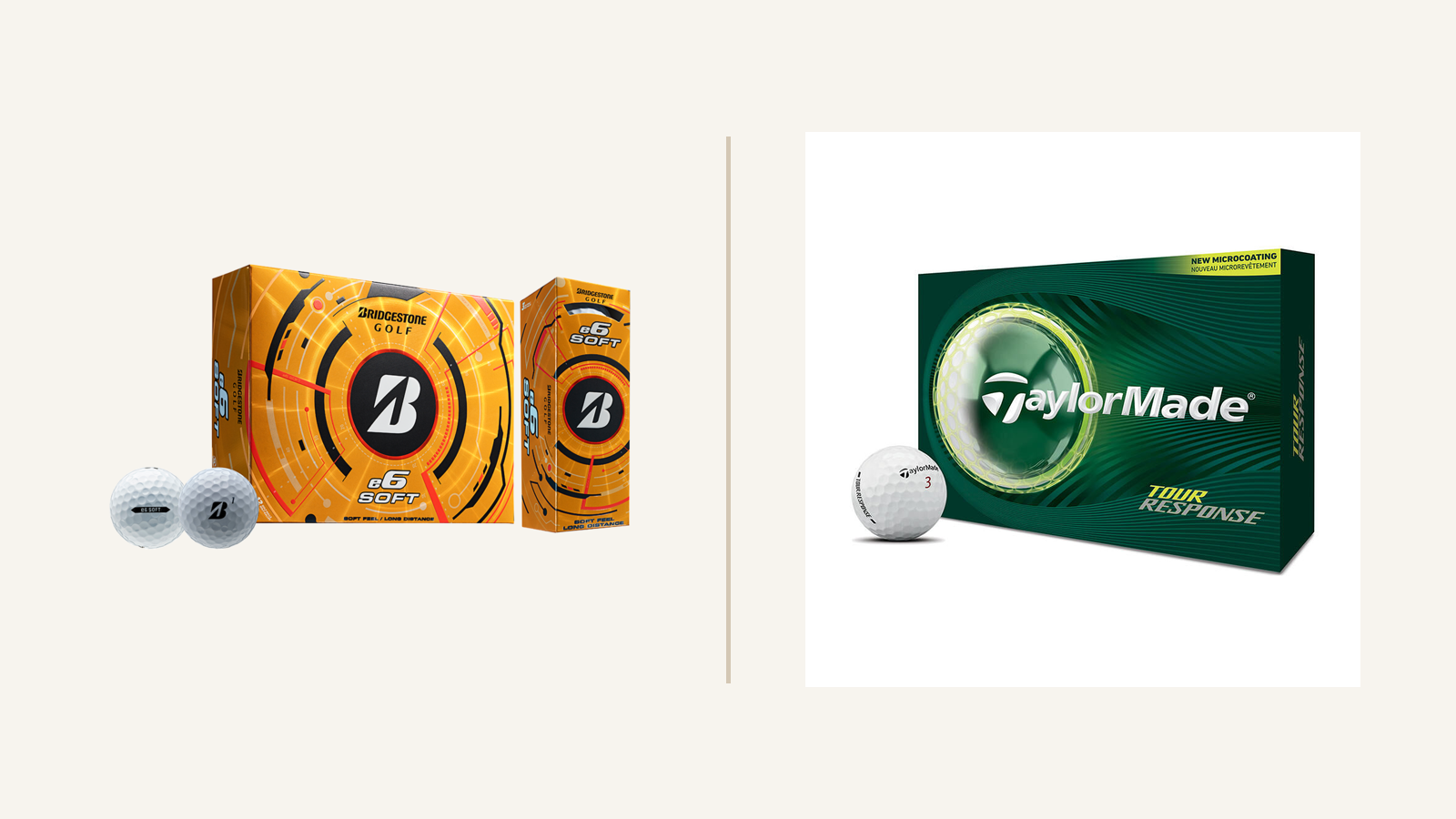 Bridgestone e6 Soft vs TaylorMade Tour Response: Cheaper Soft-Distance Safety or the Smarter Urethane Step-Up?