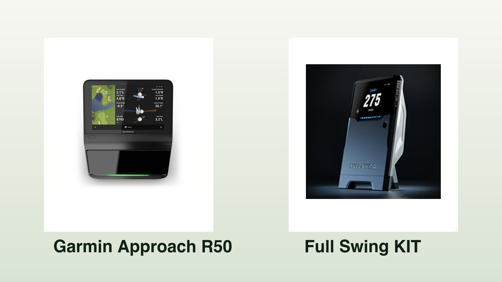 Garmin Approach R50 vs Full Swing KIT: Better All-In-One Simulator or Better Premium Radar Buy?