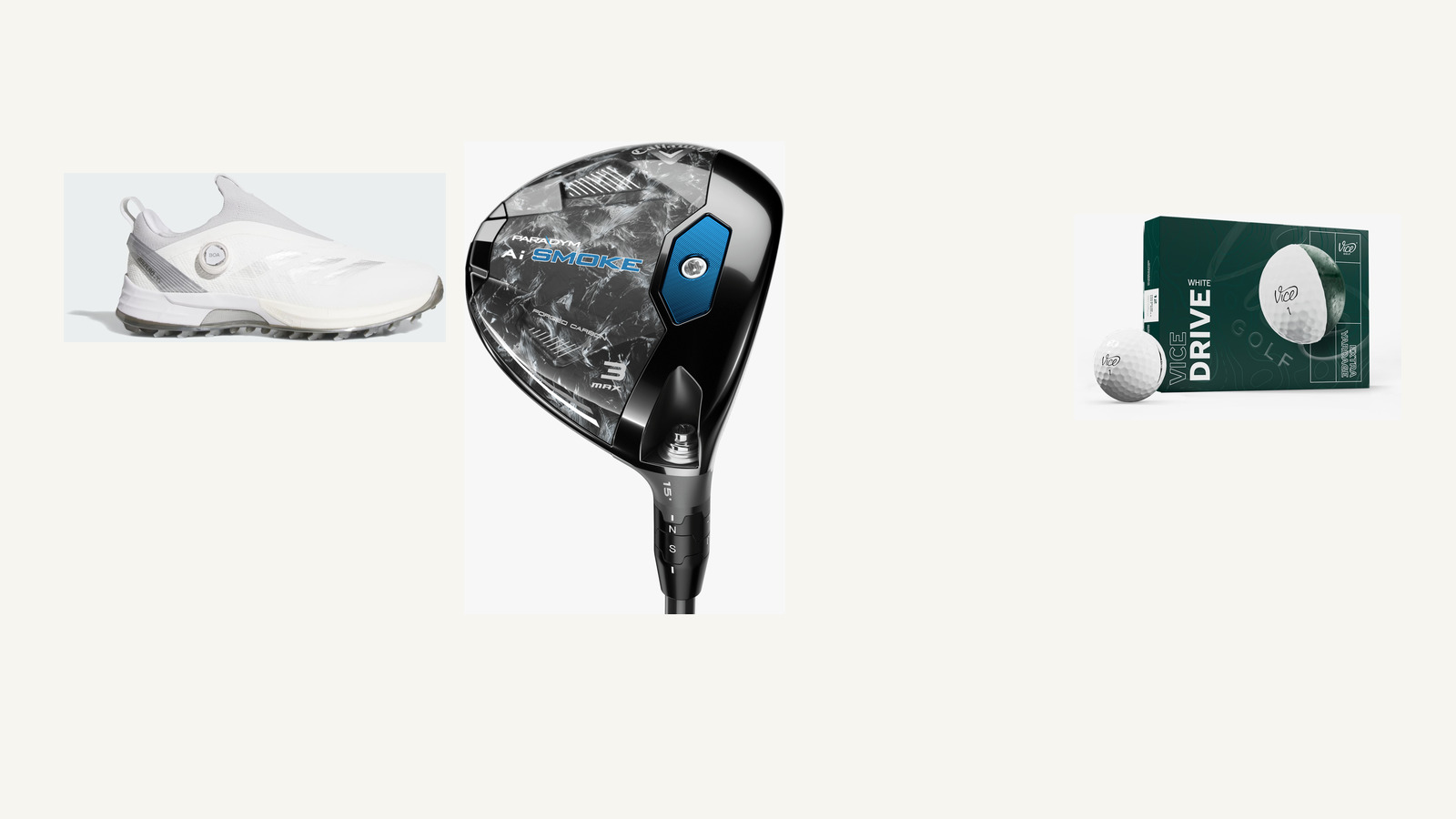 3 Golf Deals Worth Checking on August 12, 2026: adidas Adizero ZG Boa, Callaway Paradym Ai Smoke MAX Fairway Woods, and Vice Drive