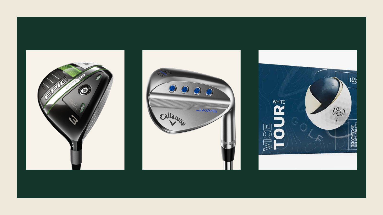 3 Golf Deals Worth Checking on August 19, 2026: Callaway Epic Speed Fairway Woods, Callaway JAWS MD5 Platinum Chrome Wedges, and Vice Tour