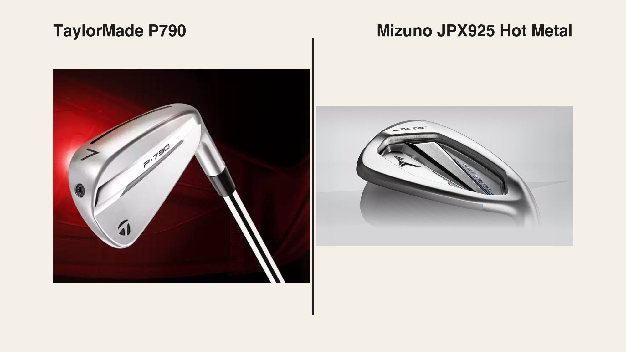 TaylorMade P790 vs Mizuno JPX925 Hot Metal Irons: Premium Shape or the Smarter Forgiveness Buy?