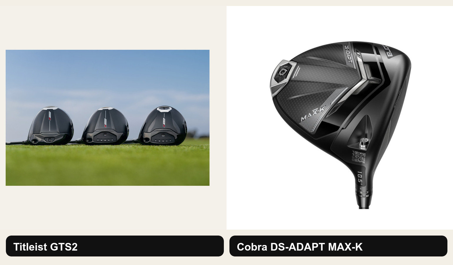 Titleist GTS2 vs Cobra DS-ADAPT MAX-K Driver: New Titleist Premium or the Smarter $299 Forgiveness Buy?