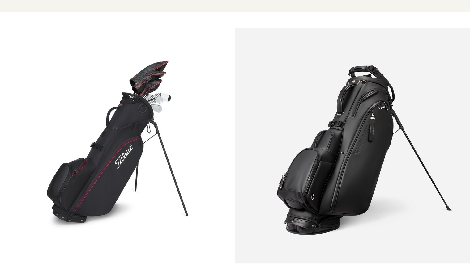 Titleist Players 4 Carbon vs Vessel Player V Pro: Better Lightweight Premium Carry Bag or Better Luxury All-Rounder?