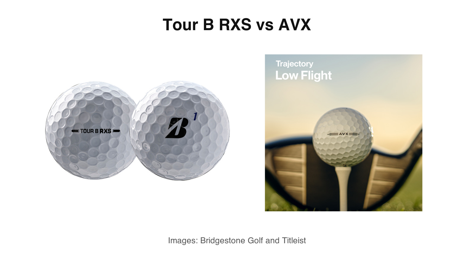 Tour B RXS vs Titleist AVX: Better Moderate-Speed Spin Fit or Better Low-Flight Specialist?
